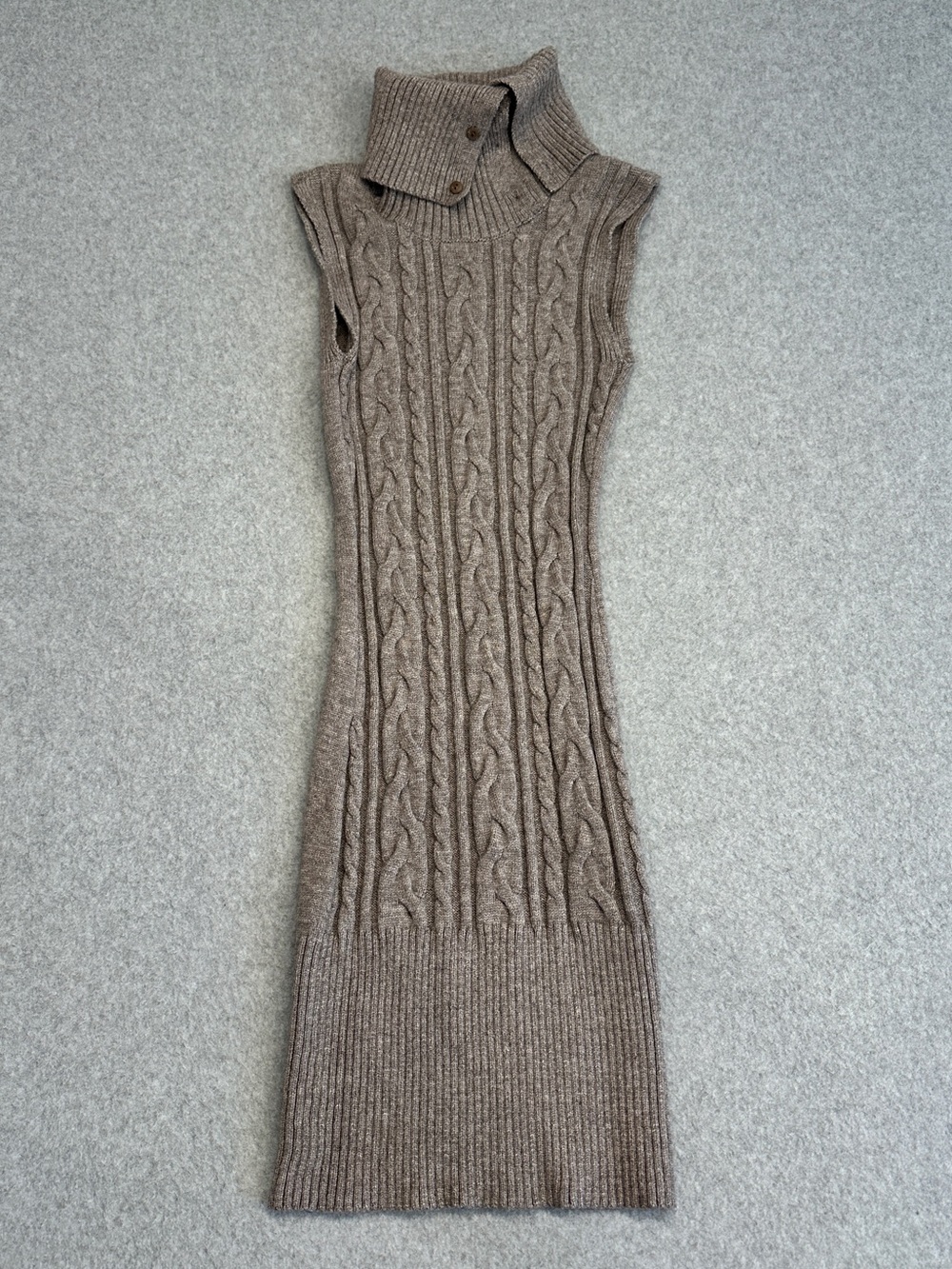 Frankies Bikinis Storm Cable-Knit Sweater Dress